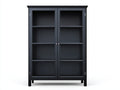 Bücherregal Holz 118x38x198 cm - Schwarz - modernes Bücherregal für Wohnzimmer