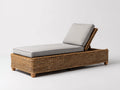 Sonnenliege Polyrattan 190x75x85 cm - Natur-Grau - Verstellbares Lounge Design für Garten und Terrasse